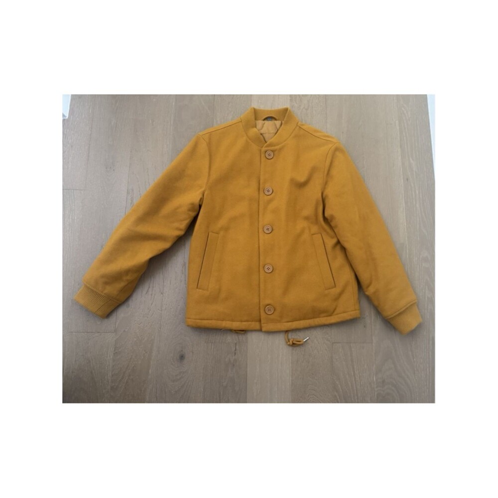 Bonobos Italian Wool Blend Jacket Small Slim Fit Mario Bellucci Mustard